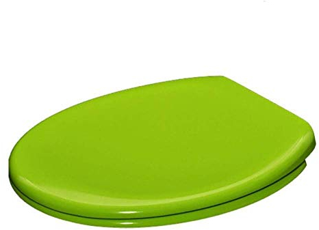 DLAZUM Toilettendeckel, Toilettensitz, O-Typ, Toilettensitzbezug, sanftes, langsames Schließen, schnelle Freigabe mit Polsterung, Harnstoff-Formaldehyd-Harz (lila) (blau) (grün)