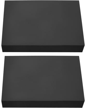 VGOL 2 Stück Wagenheberbalken Gummistützblock 120 X 80 X 20 Mm Geeignet für Scherenhebebühnen Fahrzeughebebühnen Werkstattreparatur Schwarz