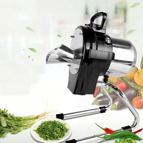 Coupe-légumes Commercial 110 W, Machine De Découpe Électrique De Bureau 6 000 Tr/min Avec Épaisseur Réglable De 1 À 5 Mm, Diamètre D'alimentation 45 À 95 Mm, Trancheuse Pour Oignons, Poireaux, Céleri