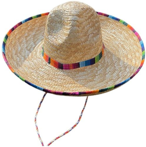 Dianzan Mexikanischer Strohhut Für Erwachsene, Sombrero-Hut, Cinco De Mayo, Fiesta-Strohhut Für Mexikanisches Thema, Fiesta, Party, Gastgeschenke, Aufführung, Abschlussball