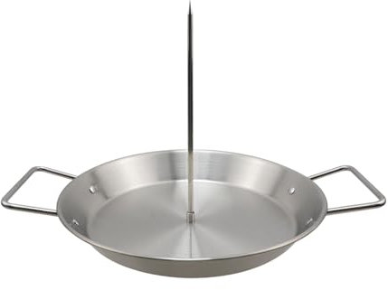 LC LICTOP Vertikale Grillplatte, drehbarer Fleischständer, Pfanne für Ofen, Grill, Shawarma, Tacos, brasilianisch, mit 19,5 cm, 24,9 cm und 29,5 cm Stab