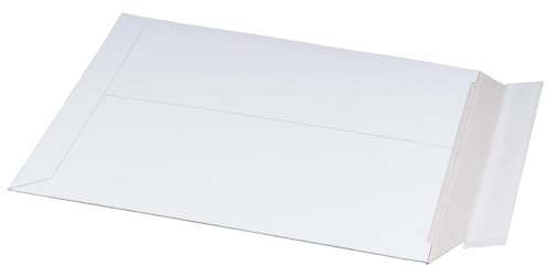 VEPATIM 100 Vollpappe-Versandtaschen 309x447mm stabile Vollpappe Selbstklebeverschluss A3 weiß