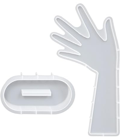 Generisch Handringe stehen Form, Handform Schmuckhalter Form | Handgeformte Ohrring -Kleiderbügel -Rack Silikonform,Ringe Halter Formtischdekoration für handgefertigtes Armband Halsketten Organizer