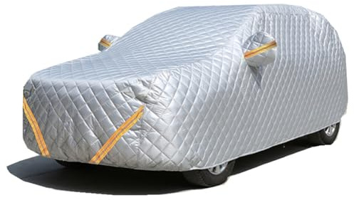 Anti-hail Car Cover For Jeep Wrangler 2 Door 1987-2024, Thickened Cotton Padded Car Covers Durable Snowproof Waterproof Windproof Sun UV Protection