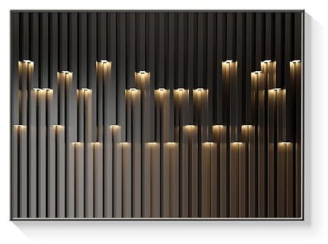 Hide Meter Cache Compteur Électrique, Coffret D'habillage Tableau Électrique Décorative Peinture, Plaque Décorative Pour Coffret De Compteur D'électricité Décoration(Black,50 * 40cm/19.7 * 15.7in)