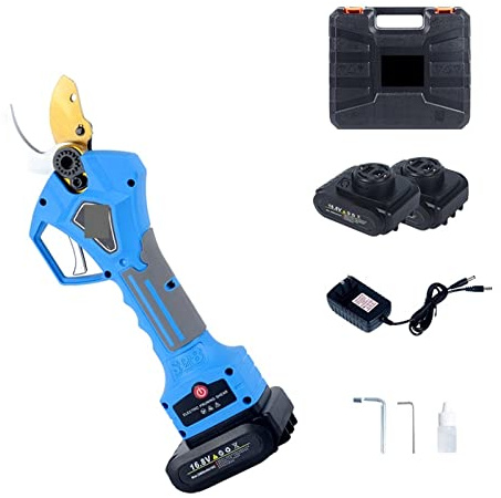 Forbici da Potatura, Potatore a batteria da 16,8 V Potatura agli ioni di litio Forbici efficienti Bonsai Rami di alberi elettrici Attrezzi da giardino S28 28mm elettrici,Taglio di Precisione(S28)