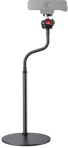Etour Webcam-Ständer für Schreibtisch, verbessertes Schwanenhals-Webkamerastativ & 360° drehbarer Kugelkopf für Logitech Webcam C922 C930 C930e C920 C920s C920x C960 C615 BRIO NexiGo N60 mit 6,35 mm