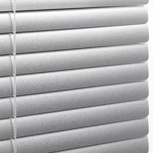 Mattiert Silber Aluminium Jalousie Verdunkelungsrollo Fensterrollo Rollo Seitenzugrollo Plissee Schalusie Fenster Jalousien Sonnenschutzrollos Für Haus/küche/büro,Individuell Gestaltbar (85×130cm)