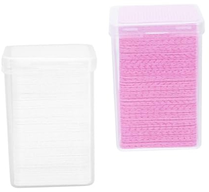 ABOOFAN 200 Stück Fusselfreie Reinigungspads aus Baumwolle für Salon Kleberentfernung Wimpernverlängerung Wischpads Sanft und Sicher für Wimpern und Nägel