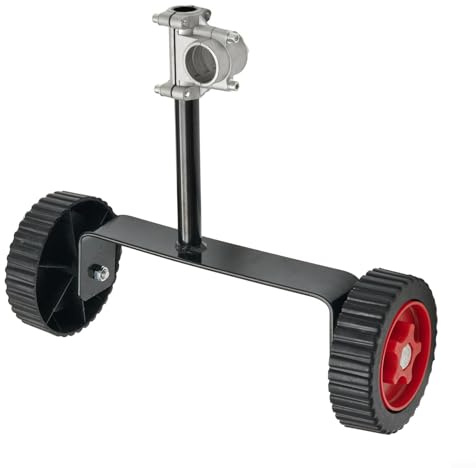 Lot de 28 roues de support réglables pour débroussailleuse avec métal antirouille et rouleaux en plastique résistant à l'usure, convient aux poignées de 26 à 28 mm