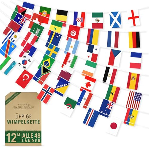 Banderole réutilisable de qualité supérieure pour la coupe du monde 2026 – Toutes les 48 équipes qualifiées – Décorations de la coupe du monde de football 2026 – Vu à la télévision, bannière 100