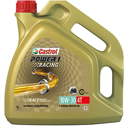 CASTROL Motoröl 10W-30 Power 1 Vollsynthetiköl Synthetiköl Motor Öl API SL Racing 4T 4L