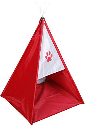 Dogi Zelt Tipi für Hunde – Größe M – Rot