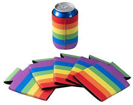 6PCS Housse Refroidisseur de Canette Bière Boisson Bouteille en néoprène 3mm Cooler Sleeve pour fêtes soirées pique-niques barbecues – PAWHITS