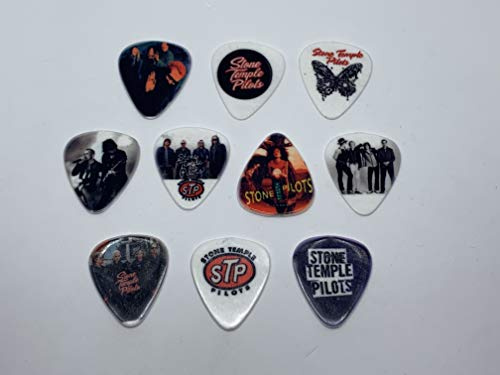 Stone Temple Pilots Gitarrenplektren-Set (10 Plektren / 10 verschiedene Designs)