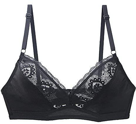 Reggiseno Sexy Pizzo Senza Ferretto Non Imbottito a Coppa Morbida Comode 3-D