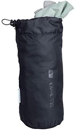 Tatonka Packsack Stuff Bag 1l - Leichter Packbeutel mit Schnürzug - Aus recyceltem Polyester - 1 Liter Volumen (Black)