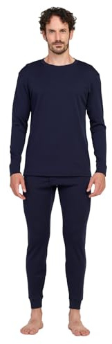 LAPASA Conjunto Térmico Hombre 100% Lana Merino Ropa Interior Deportivo Camiseta Manga Larga & Malla Elastica Ligero & Calido M31R2/M126/M141/M144