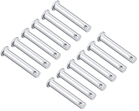 PATIKIL 12pz 8mmx50mm Singolo Foro Clip Perni Collegamento Cerniera Perno