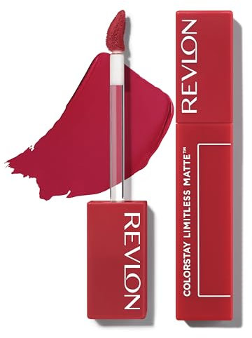 Revlon ColorStay Limitless Matte Liquid Lipstick, Flüssiger Matter Lippenstift, Angereichert mit Dreifacher Hyaluronsäure, 100% Vegane Formel, Ultra Langanhaltend, 014 Dream Job