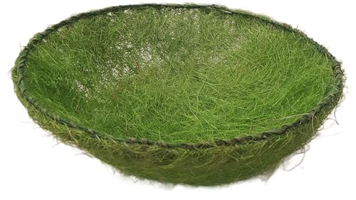 Comarco Sa Cestino Decorativo in Paglia Verde d. 28 cm