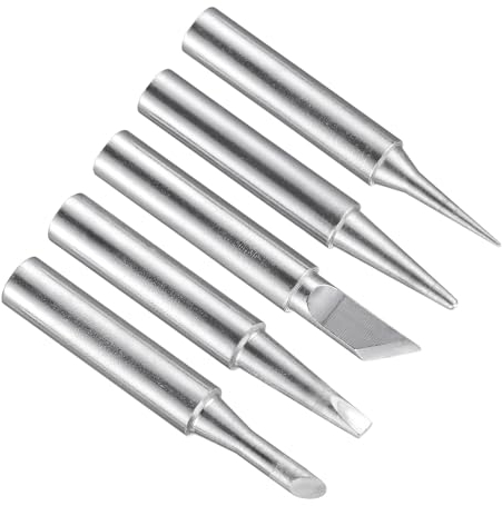 CoCud Soldering Iron Tips, 4x41mm I+B+K+2.4D+3C Series, Solder Tips Fine Soldering Gun Replacement Solder Welding - (Applications: for Soldering Irons Soldering Station), 5 Pieces