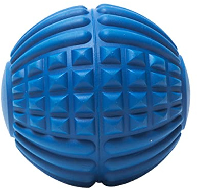 GOOHOCHY Fußmassageball mit Blauem Streifen Eva Yogaball Extra Fester Faszienmassageball Muskelentspannung Selbstmassage für Fußsohle und Ganzkörpertraining Fitnesszubehör für Yoga
