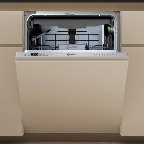 Bauknecht BK4IB14BN7LA0S Vollintegrierbarer Geschirrspüler/ 60 cm/ActiveDry – automatisches Türöffnungssystem/Startzeitvorwahl/Vollwasserschutz/Rapid 50° - sauber im Handumdrehen/Option MultiZone
