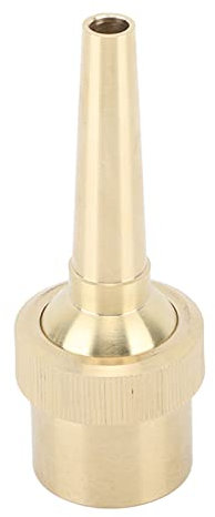 Boquilla de fuente directa de latón, conexión de tornillo hembra, junta esférica, boquilla de fuente directa ajustable para estanque y jardín (G1in)