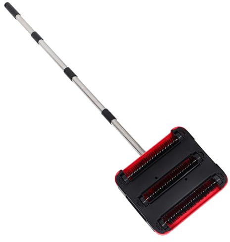 CHILDWEET Hand Push Sweeper for Carpet and Floor Manual Carpet Broom Cleaner Quiet Operation for Home Office and Rubbish Sweeping