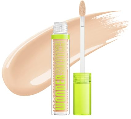 NYX Professional Makeup, Wonder Snatch Concealer, flüssig-cremige Formel, soft-mattes Finish, wasserfest, färbt nicht ab, spendet bis zu 24 Stunden Feuchtigkeit, vegane Formel, 4 Alabaster, 3,5 ml