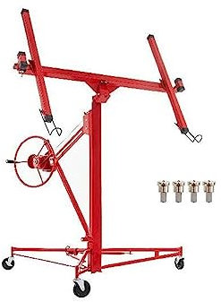 11FT Trockenbau-Rollheber mit feststellbaren Rädern, 150 Pfund Kapazität, Hochleistungs-Gipskartonplatten-Kipphebeheber für Anfänger zum Selbermachen