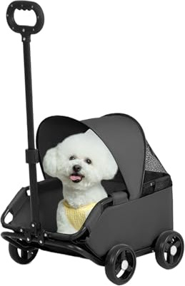 Hundewagen Welpen Kätzchen Katzen Tiere Outdoor Hundespaziergänge | Haustierwagen für kleine Hunde Tierarztbesuche Spaziergänge Outdoor Abenteuerpark Einkaufszentrum Garten Welpen Kätzchen