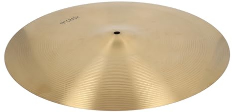 CHICIRIS Platillo de Choque de Latón Profesional, Platillo de Batería de Jazz con Sonido Nítido para Músicos, Interpretación y Práctica Musical (18 pulgadas)