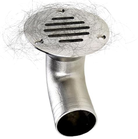Scarico a ponte per barca, 8 x 3,2 x 7,8 cm, in acciaio inox, per sistemi fognari, versatile per barca, yacht, kayak, bagno, tappeto erboso