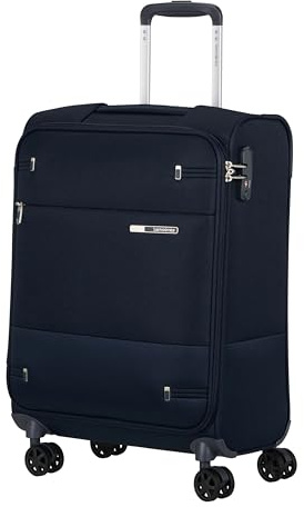 Samsonite Base Boost Facelift - Handgepäck Koffer 55 x 40 x 20 cm, Weichgepäck Kabinentrolley für die meisten Airlines geeignet, inkl. Ryanair & EasyJet, TSA-Schloss, Leicht, 39 L, Blau (Dark Navy)