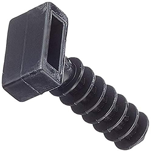 Sysfix 3530602 Dübelflansch, Paket mit 100 Stück, TBR, aus Polyamid, 6 mm, Farbe: Schwarz