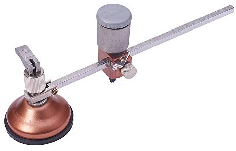 Utoolmart Glas-Kreisschneider, 40 cm (16 Zoll) Max. Runder Durchmesser Einstellbarer Zirkel Typ Kreisschneidewerkzeug mit Saugnapf, für Glaskeramikfliesen 1 Stück