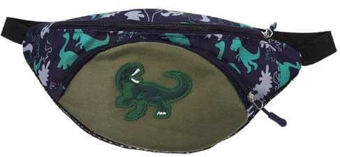VALICLUD Brustbeutel Für Junge Mädchen Dinosaurier-Design Bauchtasche Robuste Und Langlebige Materialien Elastischer Und Verstellbarer Als Geschenk
