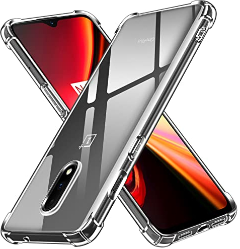 ivoler Klar Silikon Hülle für Oneplus 7 mit Stoßfest Schutzecken, Dünne Weiche Transparent Schutzhülle Flexible TPU Durchsichtige Handyhülle Kratzfest Case Cover