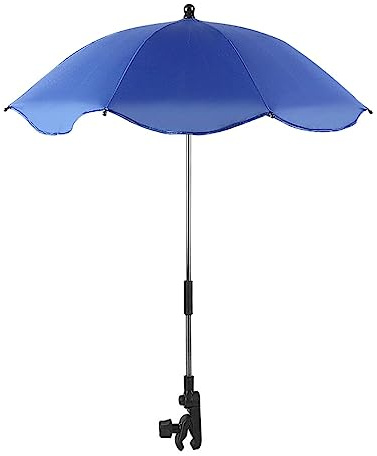 Zceplem Ombrello Universale Per Passeggino Con Morsetto Regolabile, Protezione UV e Parasole