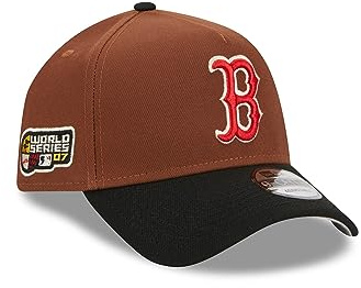 New Era MLB Harvest Cap Baseball Sidepatch Snapback Teamlogo A-Frame Kappe Basecap braun schwarz