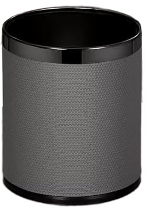 Bote de Basura con Tapa Abierta de 10L/14L, Contenedor de Basura de Metal sin Tapa, Contenedores de Basura, Contenedores de Reciclaje, Cesto de Basura Redondo, Contenedor de Papel de Basura, for baño,