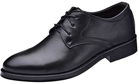 Kostymskor herr affärsskor läder halvskor snörning halvsko klassiska läderskor män fritidsskor snörskor bröllopssko smokingskor loafers affärsskor herrskor storlek 39–47, svart, 39 EU