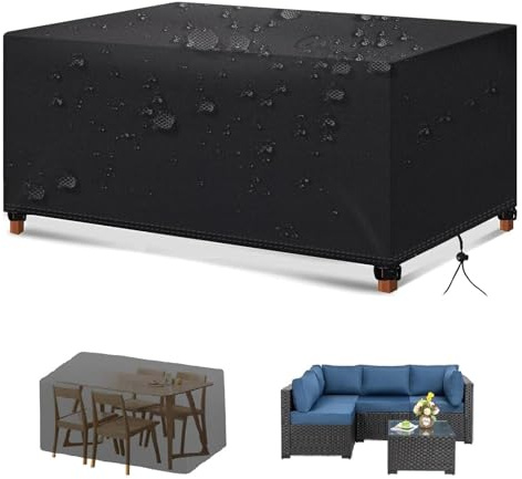 Zhadongli Art Gartenmöbel Abdeckung 100x50x90cm(LxBxH), Schutzhülle Gartenmöbel für Sofa, Tisch, Stühle, Gartentische Terrassenmöbel Wasserdicht UV-stabilisiert 420D Oxford Gewebe