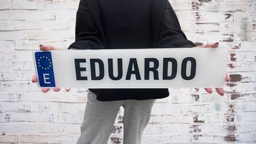 Matrícula Decorativa Personalizada 52x11 cm Calidad Foto Metacrilato 3mm | Placa Impresión Directa Original y Divertida Ideal para Regalos y Decoración