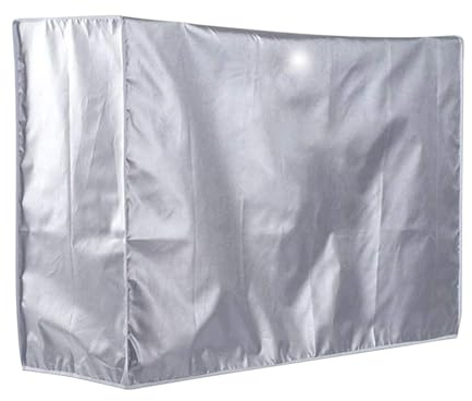Flylin Funda para Aire Acondicionado Exterior, Funda Protectora Universal 1.5P para Aire Acondicionado Exterior, Funda para Aire Acondicionado Unidad Exterior Tejido Doble Impermeable UV (86*35*60cm)