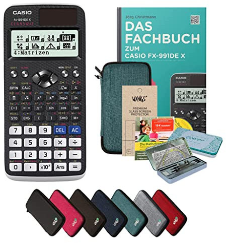 CALCUSO Streberpaket Türkis mit Taschenrechner Casio FX-991DE X