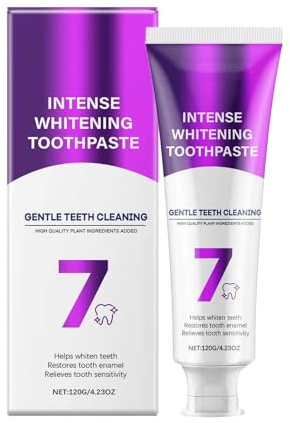 SP-6 Zahnpasta & 7-Pro Intensive Zahnaufhellung Zahnpasta, Intense Whitening Zahnpasta, 6 Probiotika für Zahnaufhellung, Frischer Atem, Gesundes Zahnfleisch, Für Empfindliche Zähne (120g, B)
