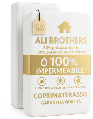 Coprimaterasso Impermeabile – Protezione Per Materasso-Traspirante, Antiacaro – Protezione Letto Lavabile, Top in Spugna Morbida, Vestibilità con Angoli Elasticizzati (Matrimoniale (180x200+27CM))